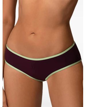 Kiki de Montparnasse Bragas De Bikini Hipster En Contraste - Morado