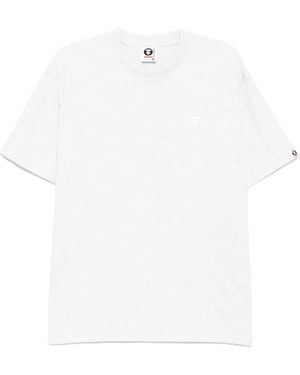 Aape By A Bathing Ape Logo-Patch T-Shirt - White
