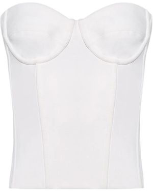 Wardrobe NYC Semi Matte Bustier - White