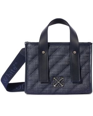 Off-White c/o Virgil Abloh Bolso vaquero acolchado - Azul