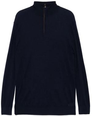 N.Peal Cashmere Regent Jumper - Blue
