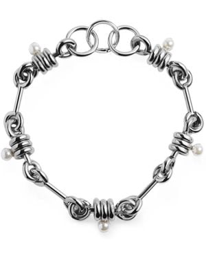 Simone Rocha Collier À Perles Et Maillons - Métallisé