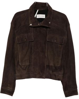 Nour Hammour Quincy Suede Jacket - Black