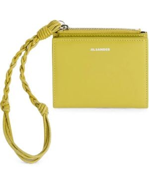Jil Sander Tangle Wallet Mini - Yellow