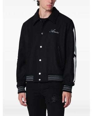 Amiri Skeler-Embroidered Jacket - Black
