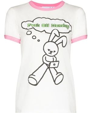 Natasha Zinko プリント Tシャツ - マルチカラー