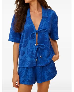 FARM Rio Shorts mit Blumenmuster - Blau