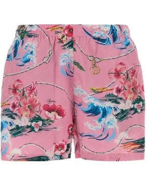 Gucci Floral-Print Swimming Shorts - Pink