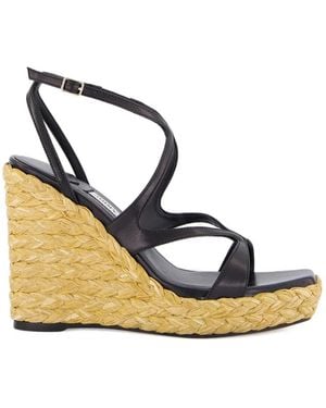 Jimmy Choo Wedge-Heel Sandal - Metallic