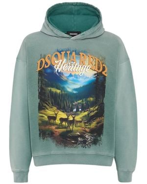 DSquared² Sweatshirt With Print - Green