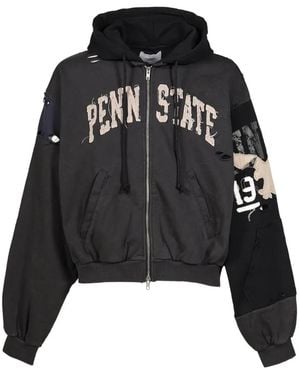 Protocol Index Distressed Appliqué Jacket - Black