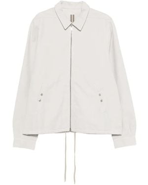 Rick Owens Zip-Up Shirt Jacket - White