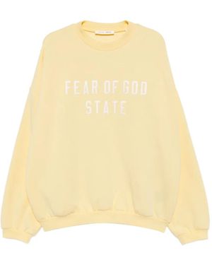 Fear Of God Logo Appliqué Sweater - Natural