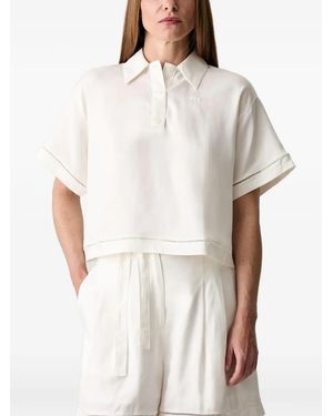 Lacoste Logo-Patch Short-Sleeve Polo Shirt - White