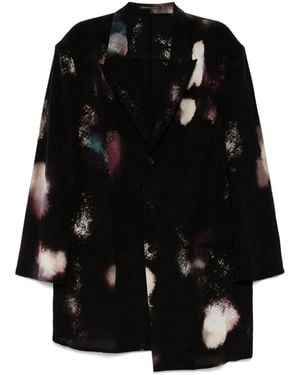 Yohji Yamamoto Color Scheme Printed Jacket - Black