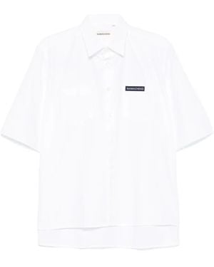 NAMACHEKO Logo-Patch Shirt - White
