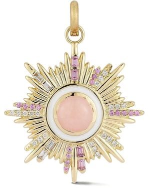 Storrow Jewelry 14Kt Victoria Gelbgoldanhänger Mit Saphir - Mettallic