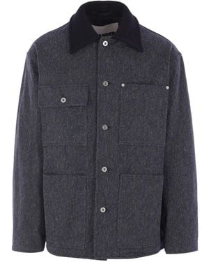 Jil Sander Coats - Blue