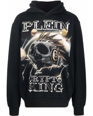 Philipp Plein 'Crypto King' Hoodie - Black