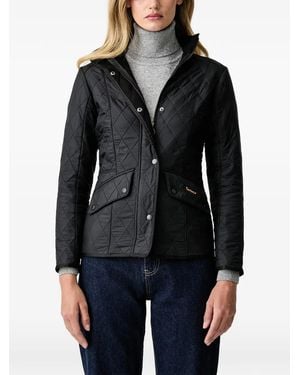 Barbour Cavalry Polarquilt Quilted-Finish Zip-Up Jacket - Black