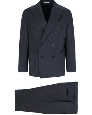 Boglioli Double-Breasted Suit - Blue