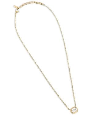 Trussardi Stone-Pendant Necklace - White