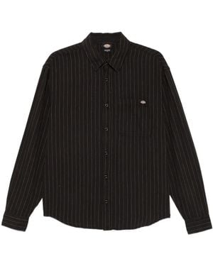Dickies ストライプ シャツ - ブラック