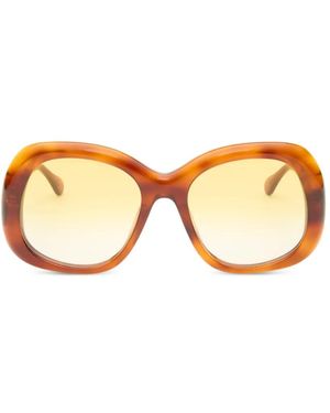 Simon Miller X Delarge Faro Oversized-Frame Sunglasses - Orange