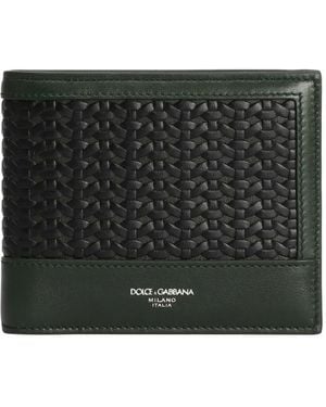 Dolce & Gabbana Portemonnaie mit Webmuster - Schwarz
