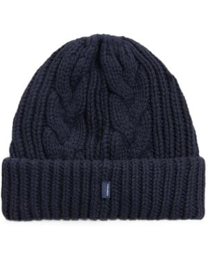 Woolrich Berretto A Coste - Blu