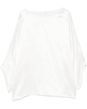 Eleventy Silk Top - White