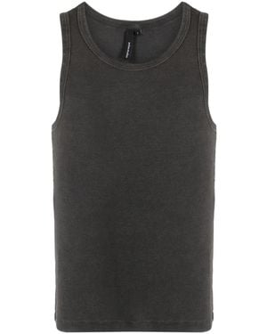 Entire studios Fine-Ribbed Tank Top - Black