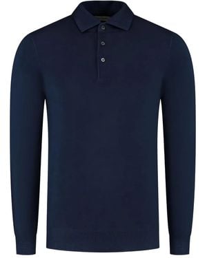 Gran Sasso Long-Sleeved Polo Shirt - Blue