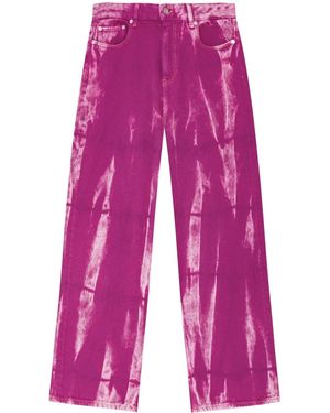 Ganni Jeans Marri Teñido - Rosa