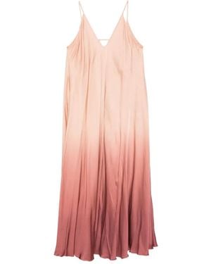Dixie Robe Longue En Satin À Effet Dégradé - Pink