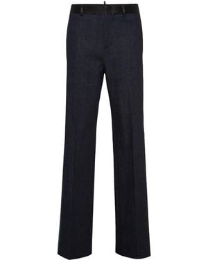 DSquared² Mid-Rise Tailored Pants - Blue