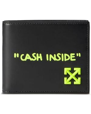 Off-White c/o Virgil Abloh Jitney Quote Bi-Fold Wallet - Black