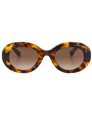 Emmanuelle Khanh Runde Queen Sonnenbrille - Braun