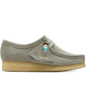 Clarks Wallabee Suede Sandals - Grey