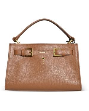 no:rae Small Valegro Buckle-Detail Leather Tote Bag - Brown