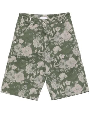 Halfboy Pantalones Cortos Con Motivo Floral - Verde