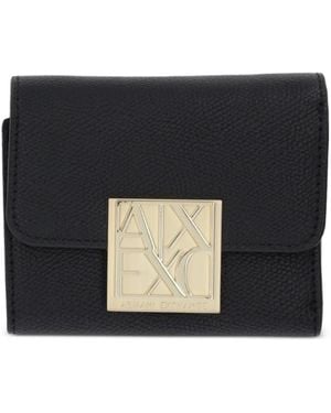 ARMANI EXCHANGE Portemonnaie Mit Logo-Schild - Schwarz