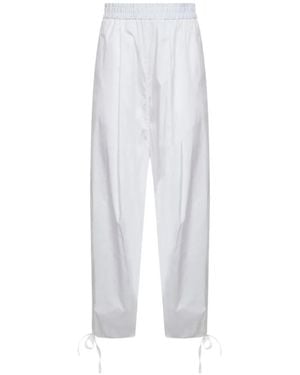 Blanca Vita Pantalon À Taille Élastiquée - White