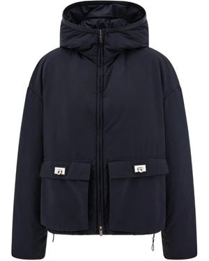 Ferragamo Hooded Jacket - Blue