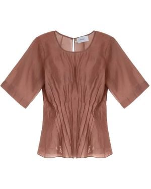 Isolda Labirinto De Rios Pintuck Blouse - Pink
