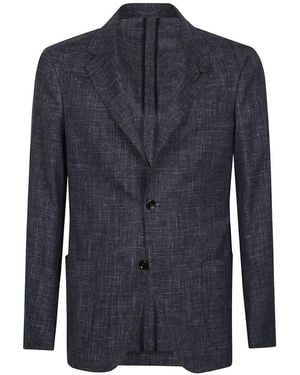 Lardini Blazer À Simple Boutonnage - Blue