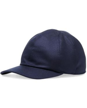 Canali Six-Panel Baseball Cap - Blue