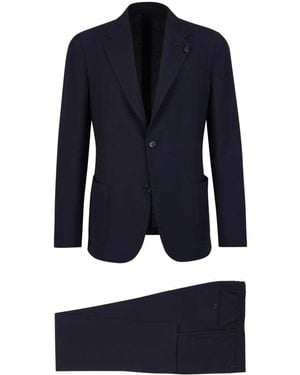 Lardini シングルスーツ - ブルー