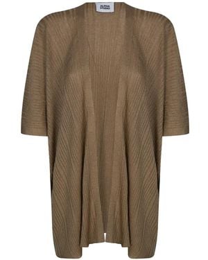 Alpha Studio Ribbed Cardigan - Natural