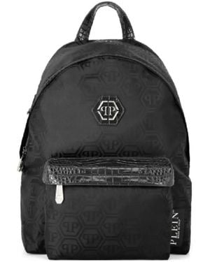 Philipp Plein モノグラム バックパック - ブラック